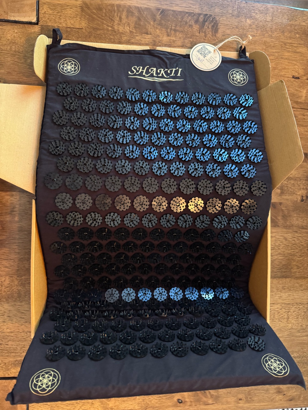 ShaktiMat Classic Acupressure Mat Level 1 Shakti Black with Original Box